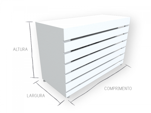 Caixa para Embutir Condensadora de Ar Condicionado na Varanda