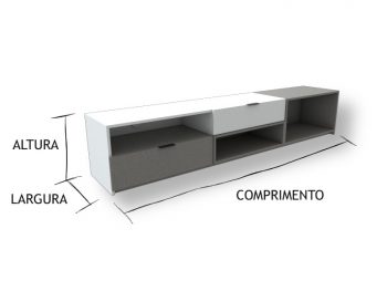 Rack feito sob medida em marcenaria online