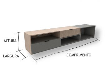 Rack feito sob medida em marcenaria online
