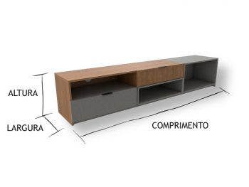 Rack feito sob medida em marcenaria online
