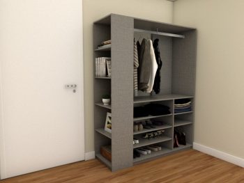 Guarda Roupa Aberto Arara Lino Piombo - Marcena