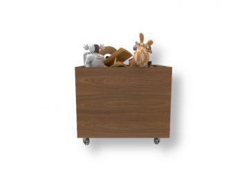 Caixa com Rodinhas e Brinquedos