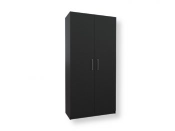 Armário Multiuso 2 Portas Preto - Marcena - 477DV8D