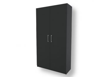 Armário Multiuso 2 Portas Preto - Marcena - 4DV84BF81FDV5,