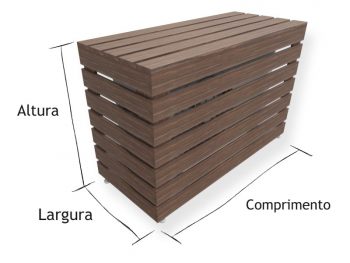 Caixa Ar Condicionado Ripada Pau Ferro - 84def944ef4