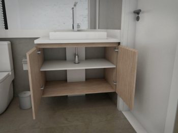 Gabinete de Banheiro 2 Portas Cumaru Trend - 47455314