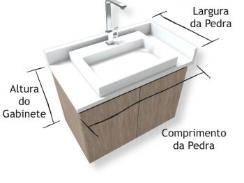 Gabinete de Banheiro 2 Portas Cumaru Trend - 655515121