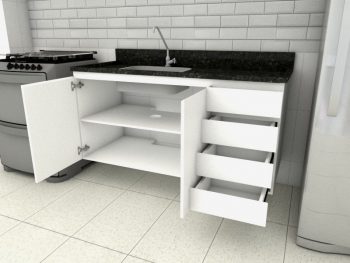 Conjunto Cozinha Planejada Branca M1 - Marcena 3