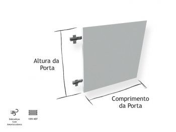 Porta para Móvel Branca - Marcena