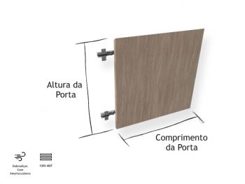 Porta para Móvel Cumaru Trend - Marcena