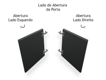Porta para Móvel Preta - Marcena 3
