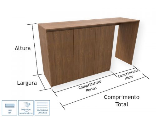 Bancada Bar para Frigobar Adega Climatizada