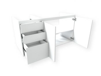 Gabinete de Banheiro com Gavetas