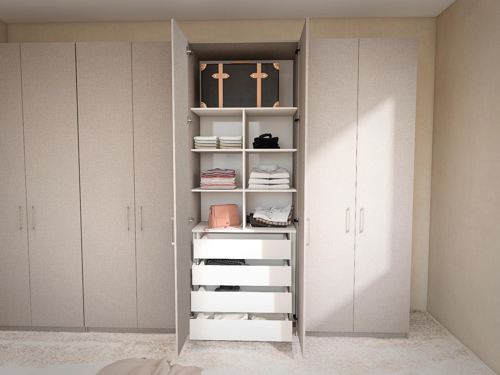 Guarda Roupa Sob Medida Lino Piombo - Marcena